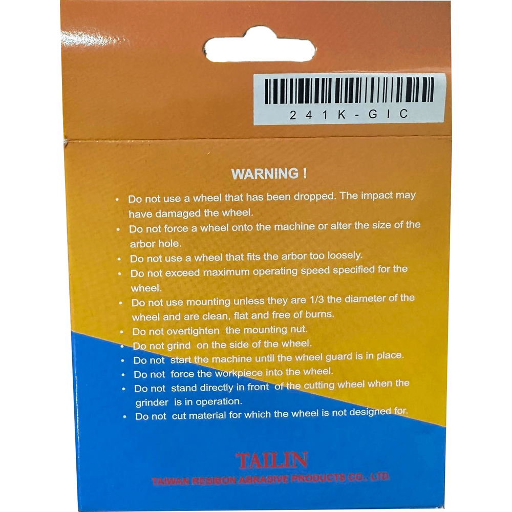 Tailin Stainless Cut Off Wheel 4 Tailin Stainless Cut Off Wheel 4